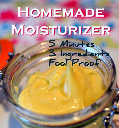 Homemade Moisturizer For Dry Skin 5 Minutes 3 Ingredients And Fool