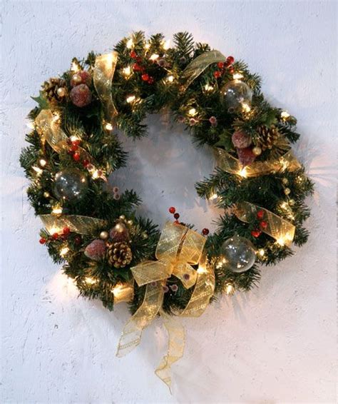 Gold Or Red Ribbon Gold Christmas Christmas Wreaths Christmas