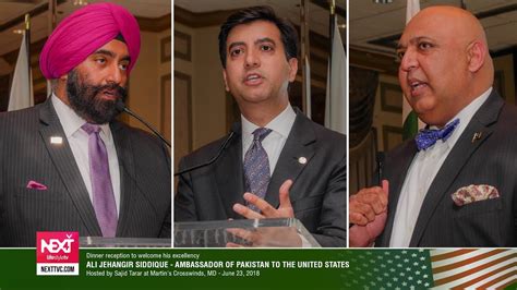 Dinner Reception Remarks By Jesse Singh Sajid Tarar And He