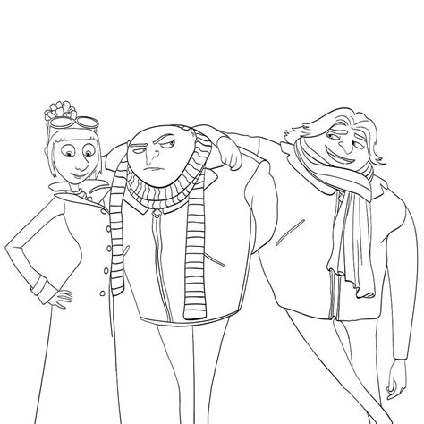Characters From Despicable Me 3 Coloring Page Free Printable Coloring