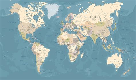 Detailed World Map With Countries Map Of World