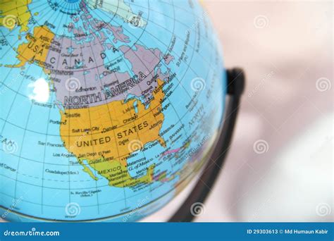 United States On A Globe Stock Photos Image 29303613