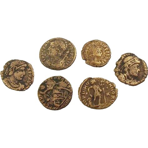 Five Ancient Roman Empire Copper Coins Sold On Ruby Lane