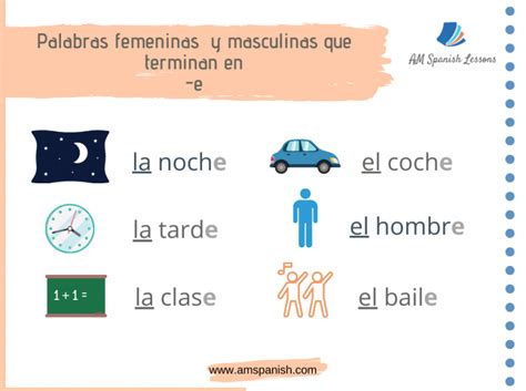 7 Rules To Learn The Gender In Spanish Am Spanish Lessons