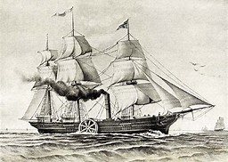 Image result for 1819 - The steamship Savannah