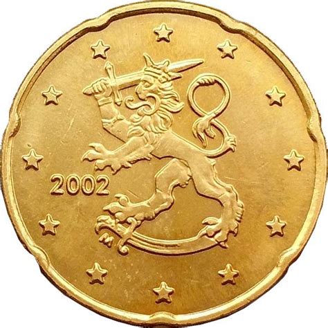 Suomija 20 Euro Cents Km102 2001 M Unc 16428394