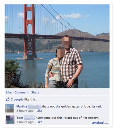 Lamebook Funny Facebook Statuses Fails LOLs And More The Original Golden Gate Fail