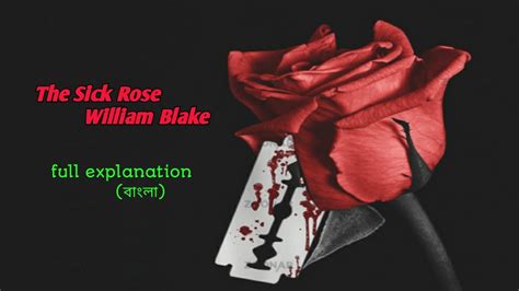 The Sick Rose William Blake Full Explanation In English And Bengali Youtube