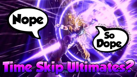 The highly posable 155mm figure includes five pairs of optional hands, three optional expressions, and a custom stand. Can Hit Time Skip Ultimate's?! Nope or Dope? - Dragon Ball Xenoverse 2 - YouTube
