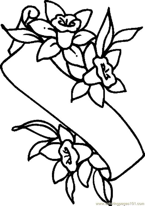 lily coloring pages    print