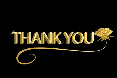 Thank You Gold Text Background Vector Illustration Design Id Card Image