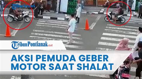 🔴 Viral Aksi Meresahkan Dua Pemuda Geber Geber Motor Saat Shalat Idul