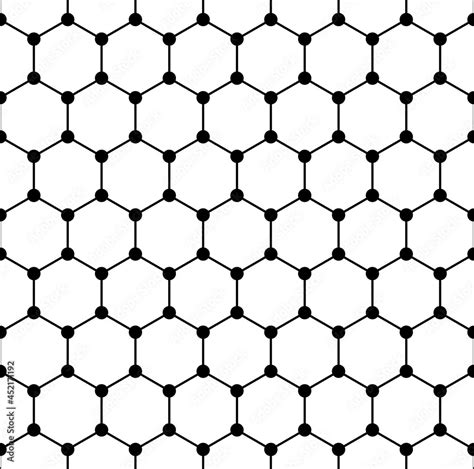 Graphene Structure Seamless Tile Schematic Molecular Structure Of