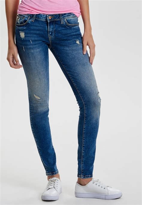 only sintia jeans skinny fit medium blue donkerblauw zalando be