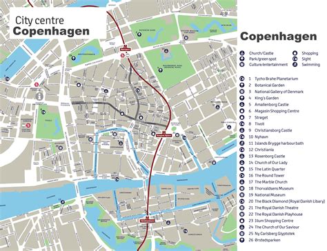 Copenhagen Sightseeing Map