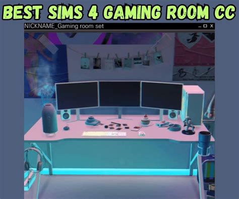 31 Aesthetic Sims 4 Gaming Room Cc For Gamer Girls