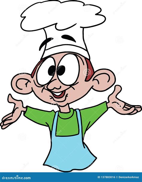 Funny Looking Cartoon Chef Stock Vector Illustration Of Cookbook