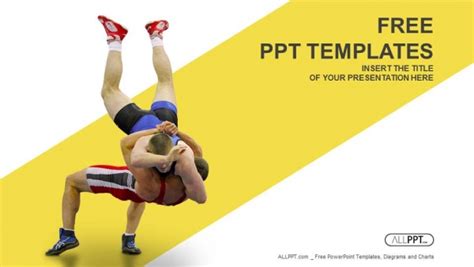 Just press one button and get the necessary element! Free Greco Roman Wrestling Powerpoint Template - DesignHooks