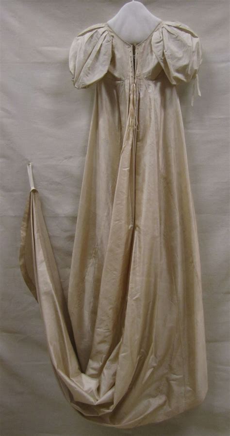 Avondjapon Evening Gown Ca 1800 1807 Zijde Silk Gemeentemuseum