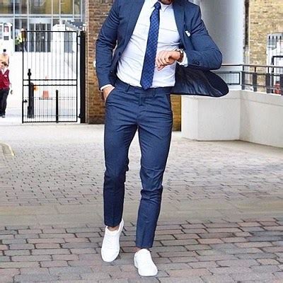Shop online for cheap men's suits on sale, deals on men's wide leg suits and men's fashion suits online with free shipping over $99. How to Wear Sneakers with a Suit - MR KOACHMAN