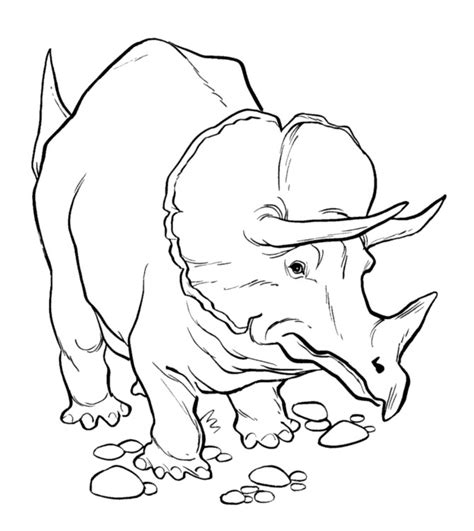 Mewarnai Gambar Dinosaurs Triceratops Picture To Color Imagesee