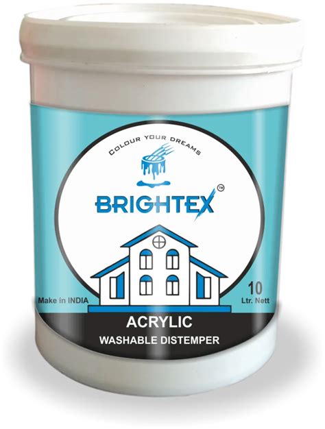 Brightex Acrylic Washable Distemper Paint 10 Litre At Rs 650container