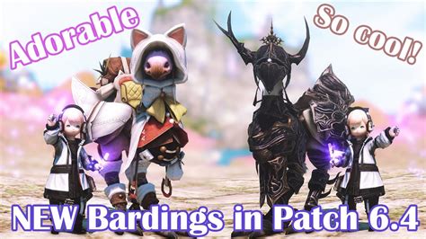 FFXIV 6 4 Barding For Various Colored Chocobos CUTE Felicitous