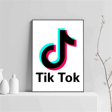 Tik Tok Logo Poster Mosaropa Store