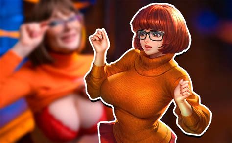 Amber Hallibell And More Of Her Daring Vilma Dinkley Cosplay From Scooby Doo Bullfrag