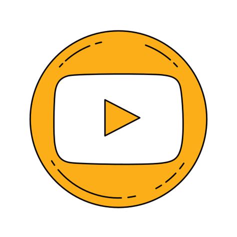 Aesthetic Orange Youtube Logo