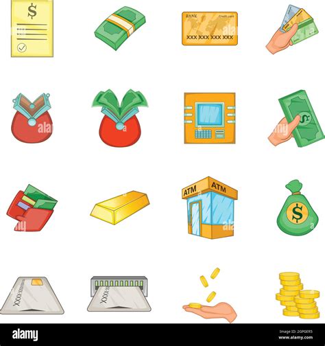 Bank Loan Credit Icons Set Cartoon Style Stock Vector Image And Art Alamy