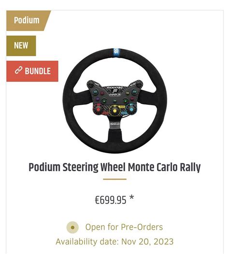 Fanatec Steering Wheel Monte Carlo And Podium Button Module Rally