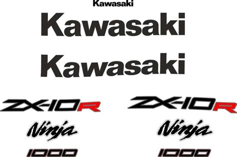 Kawasaki Zx Logos Decals Stickers And Graphics Mxgone Best Moto