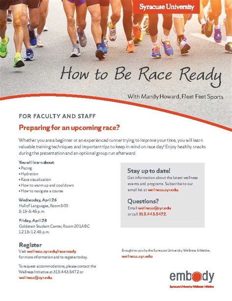 Gearing Up For Your Next Or First Race Get Race Ready Syracuse