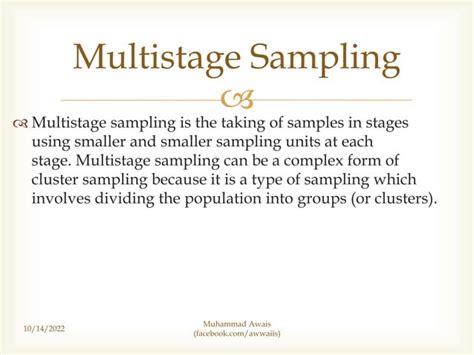 Multistage Sampling Technique Probability Sampling Mass Media