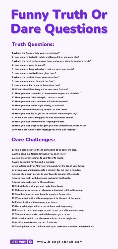 Fun And Exciting Truth Or Dare Questions For All Occasions Hi
