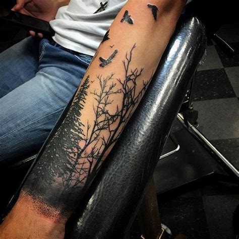 60 Forearm Tree Tattoo Designs For Men Forest Ink Ideas Tattoos