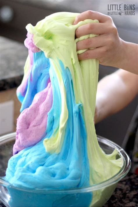 Fluffy Slime Recipe In Just 5 Minutes Little Bins For Little Hands