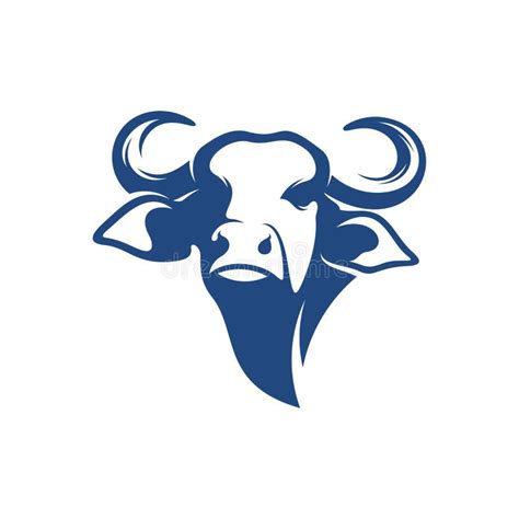 Head Bull Vector Illustration Creative Head Bull Logo Design Concept