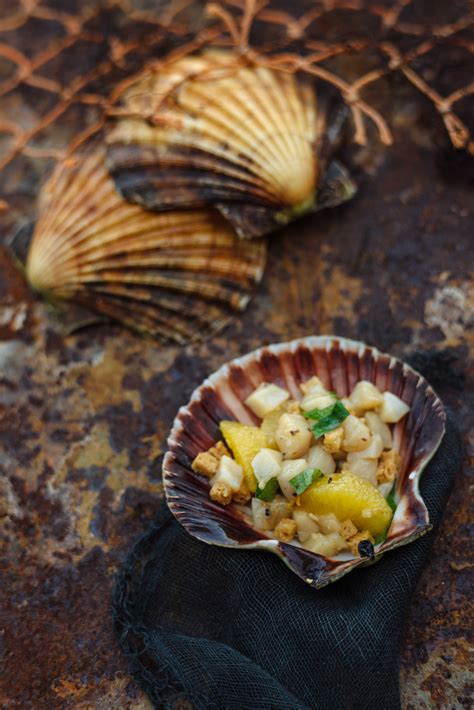 Scallop Tartare With Orange And Mint By Tom Kitchin