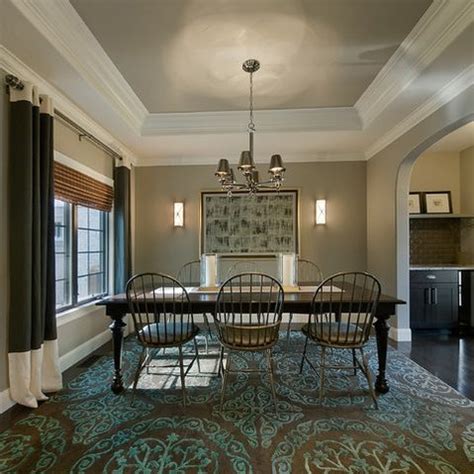 Formal dining room this dining room ceiling was painted with benjamin moore bronze. Ceiling Paint Color Design Ideas Houzz | Dining room paint ...