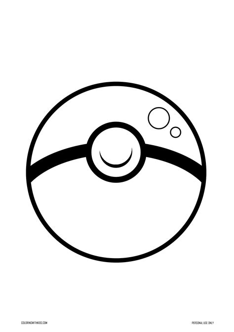 Pokeball Coloring Page Coloring With Kids