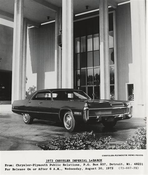1973 Chrysler Imperial Lebaron Digital Collections Free Library