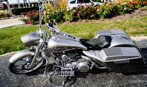 It's a wonderful tourer with an upright riding position and large screen as well as panniers as standard. 2008 Harley Davidson Road King Full Custom Bagger Stock ...