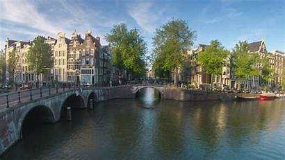 Amsterdam Canal Travel Gifs Boat Landscape Netherlands