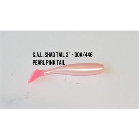 Cal Shad Tail 3 Doa446 Pearl Pink Tail Espaço Pesca