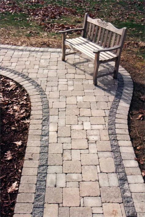 Cobblestone Walkway In The Yards Creating An Outdoor Cobblestone