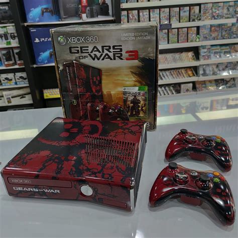 Xbox 360 320gb Limited Edition Gears Of War 3 Seminovo Impecável