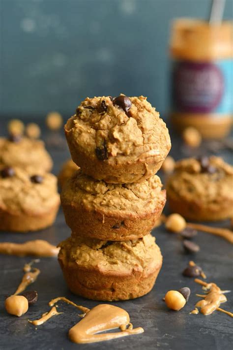 Chocolate Chip Chickpea Muffins Gf Low Calorie Skinny Fitalicious