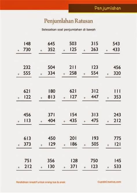 Soal Latihan Kumon Download - Mencari Soal